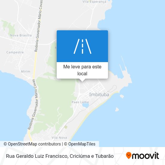 Rua Geraldo Luiz Francisco mapa
