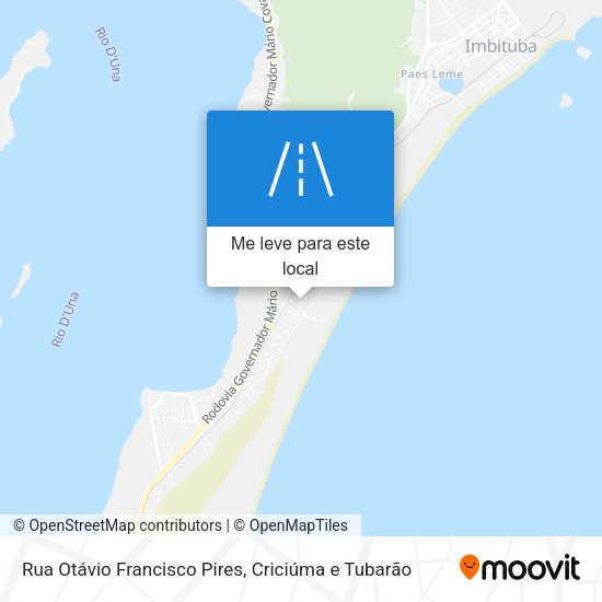 Rua Otávio Francisco Pires mapa