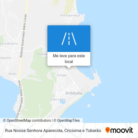 Rua Nossa Senhora Aparecida mapa