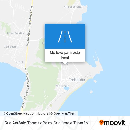 Rua Antônio Thomaz Paim mapa