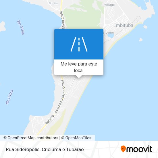 Rua Siderópolis mapa