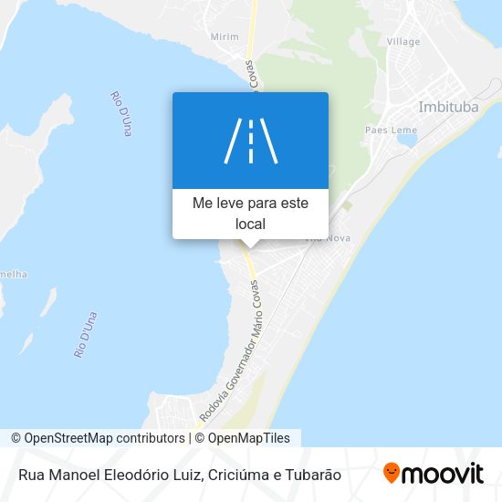 Rua Manoel Eleodório Luiz mapa