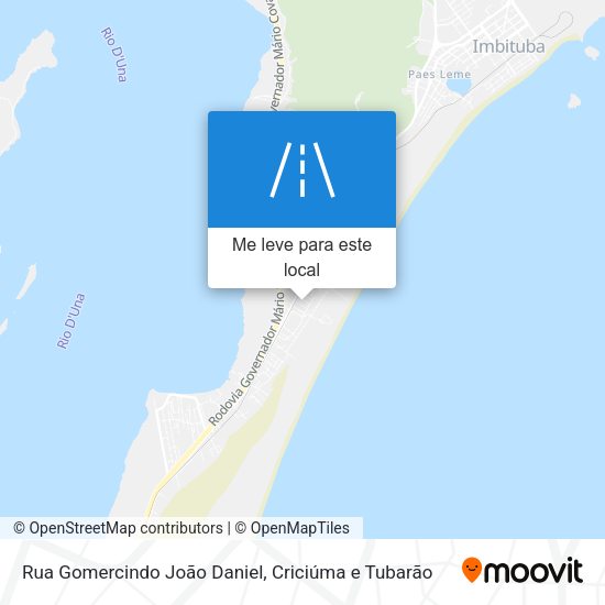 Rua Gomercindo João Daniel mapa