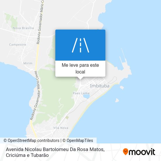 Avenida Nicolau Bartolomeu Da Rosa Matos mapa