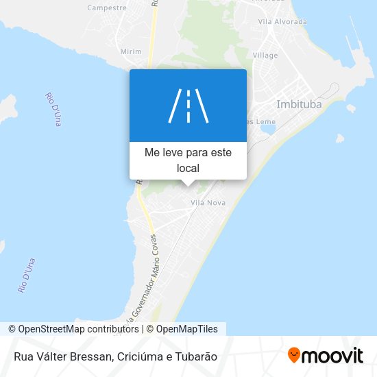 Rua Válter Bressan mapa