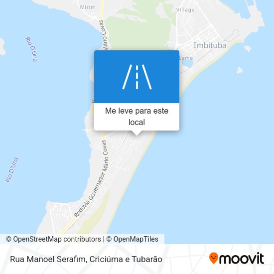 Rua Manoel Serafim mapa