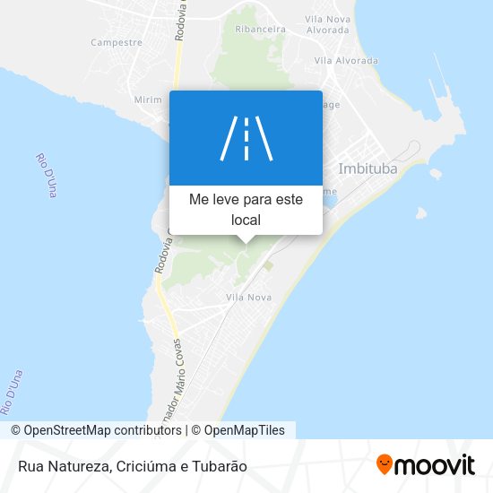 Rua Natureza mapa
