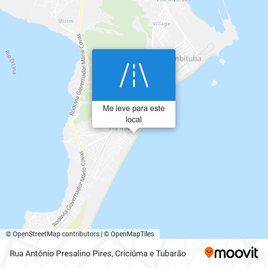 Rua Antônio Presalino Pires mapa