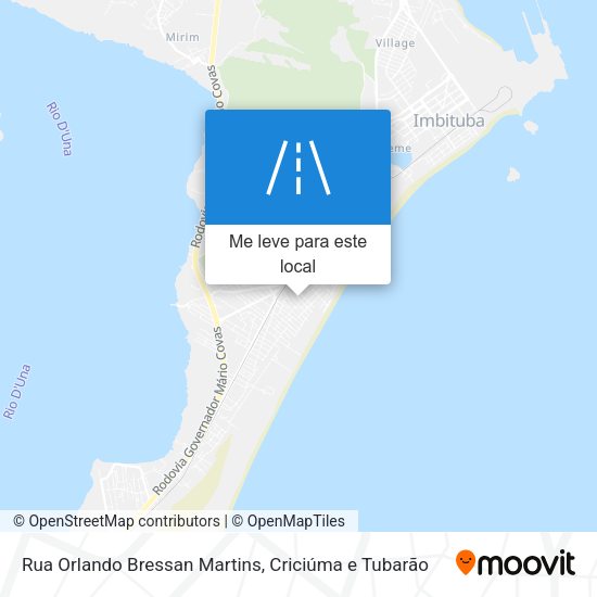 Rua Orlando Bressan Martins mapa