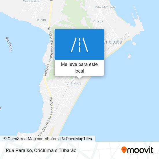 Rua Paraíso mapa