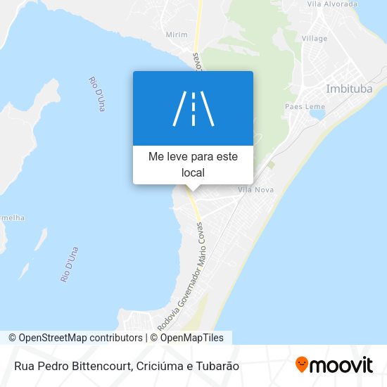 Rua Pedro Bittencourt mapa