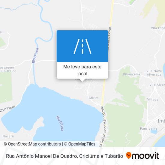 Rua Antônio Manoel De Quadro mapa