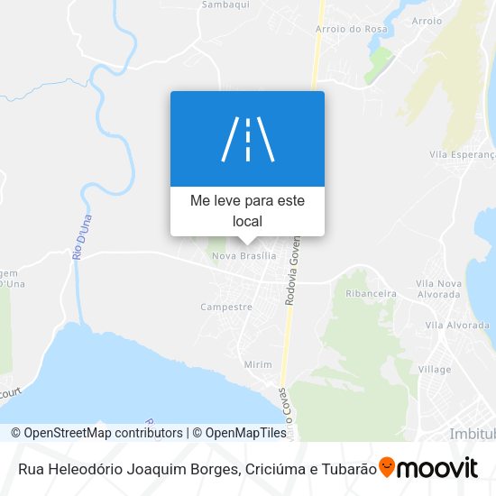 Rua Heleodório Joaquim Borges mapa