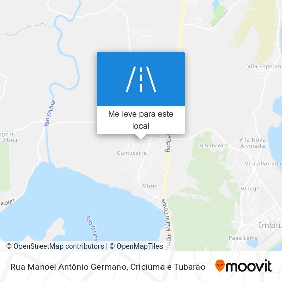 Rua Manoel Antônio Germano mapa