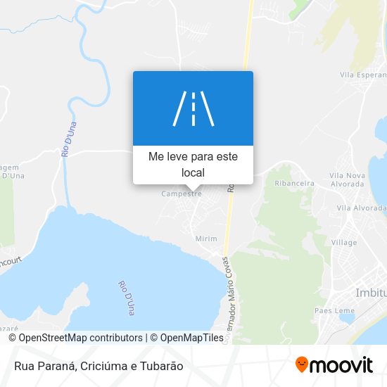 Rua Paraná mapa