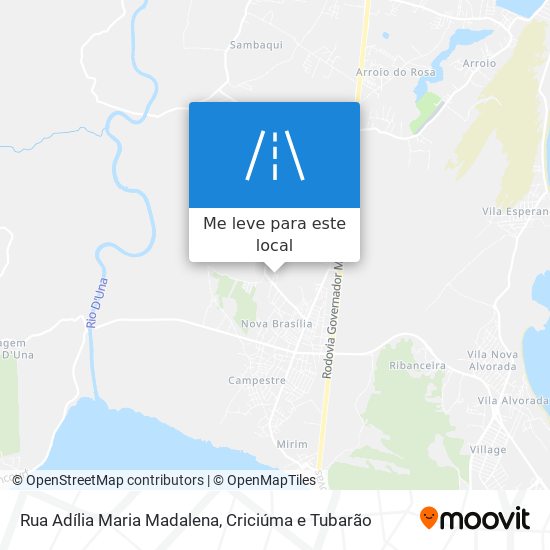 Rua Adília Maria Madalena mapa