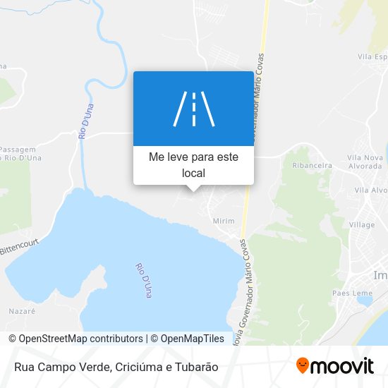 Rua Campo Verde mapa