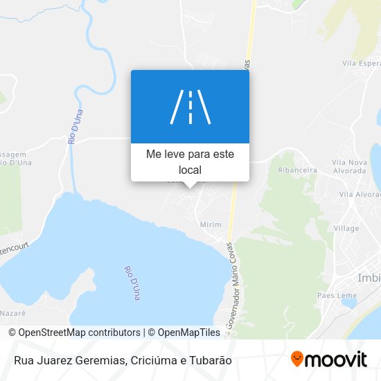 Rua Juarez Geremias mapa