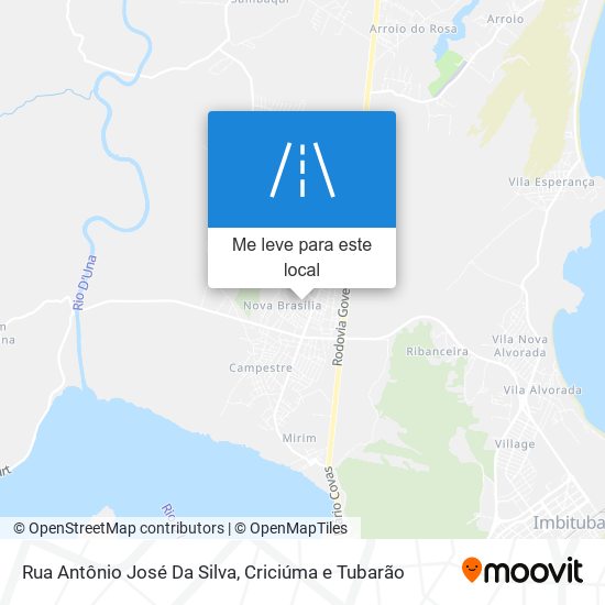 Rua Antônio José Da Silva mapa