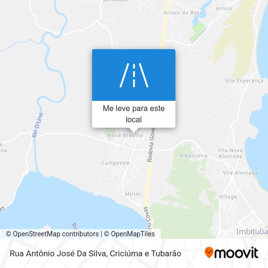 Rua Antônio José Da Silva mapa