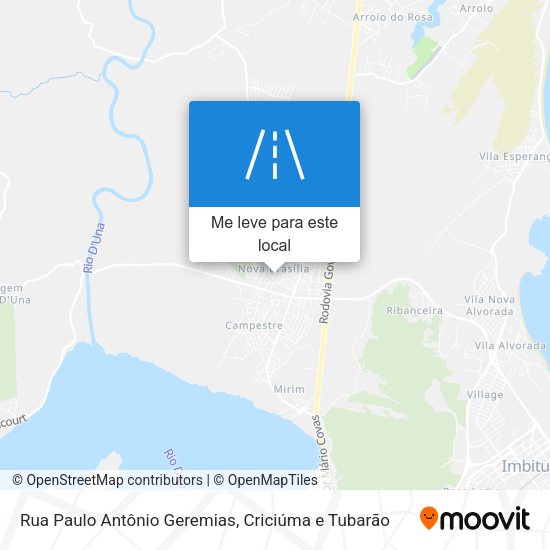Rua Paulo Antônio Geremias mapa