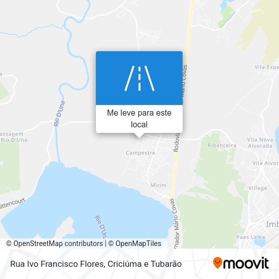 Rua Ivo Francisco Flores mapa