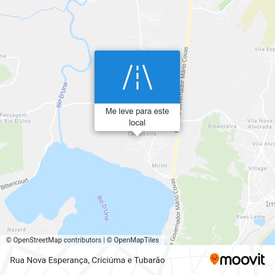 Rua Nova Esperança mapa