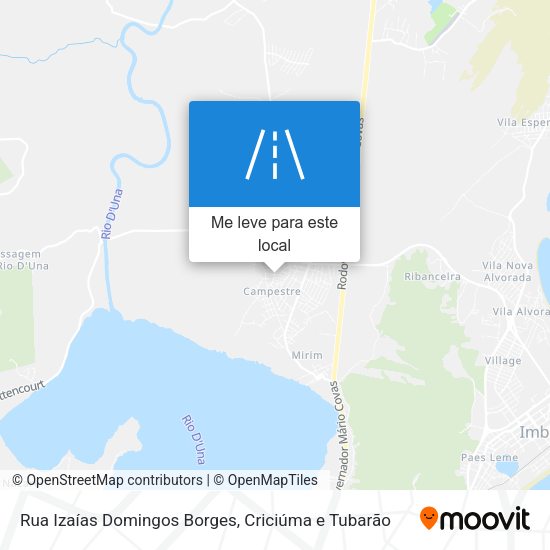 Rua Izaías Domingos Borges mapa