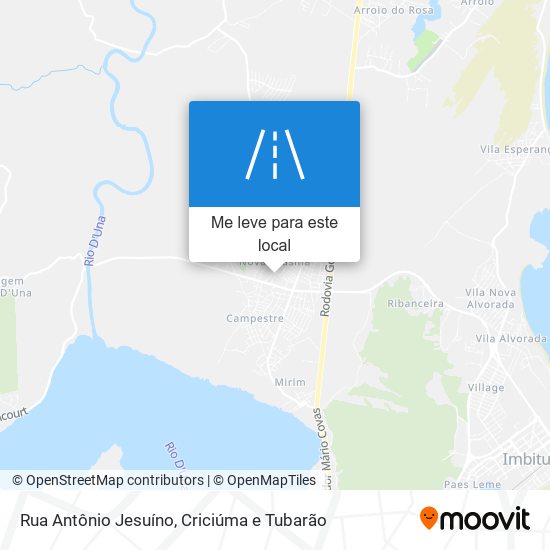 Rua Antônio Jesuíno mapa