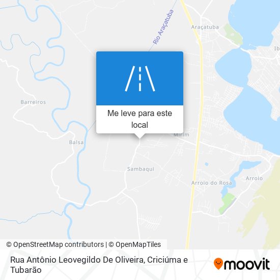 Rua Antônio Leovegildo De Oliveira mapa