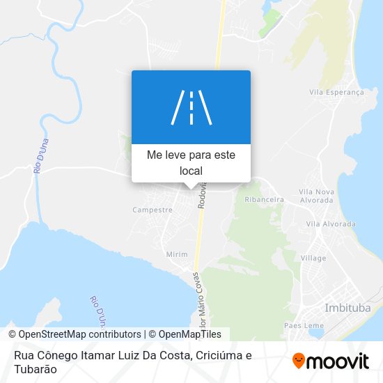 Rua Cônego Itamar Luiz Da Costa mapa