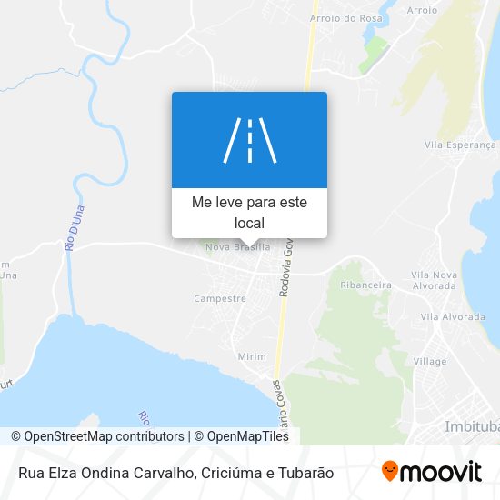Rua Elza Ondina Carvalho mapa