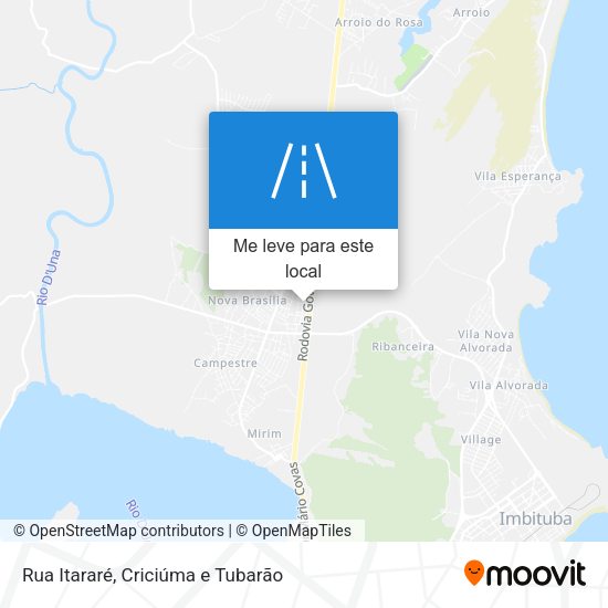 Rua Itararé mapa