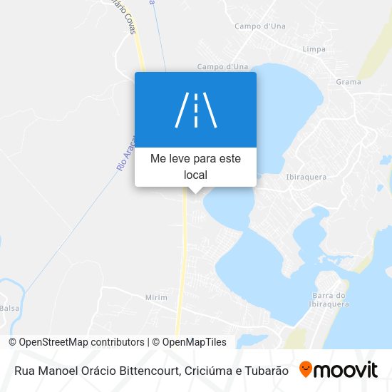 Rua Manoel Orácio Bittencourt mapa