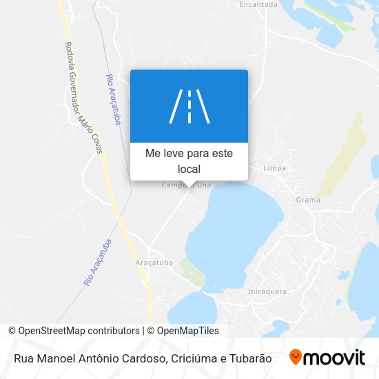 Rua Manoel Antônio Cardoso mapa