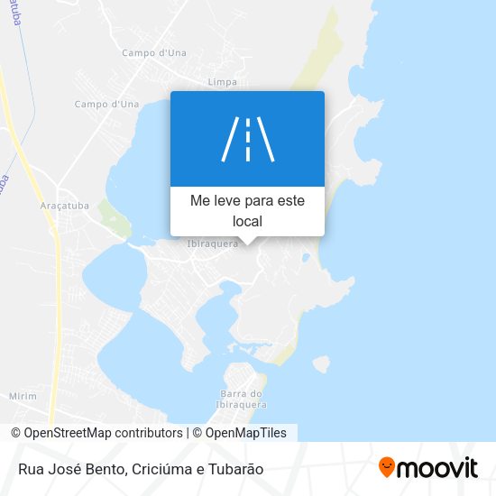 Rua José Bento mapa