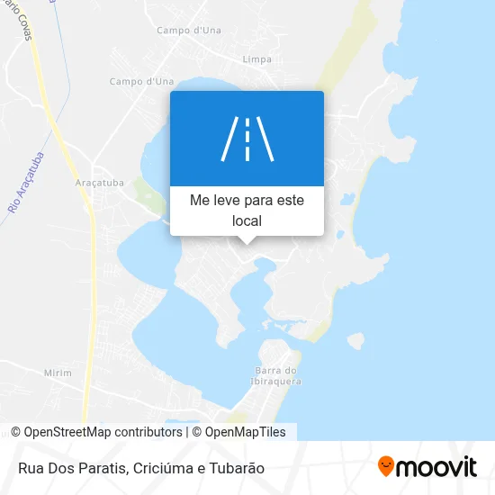 Rua Dos Paratis mapa