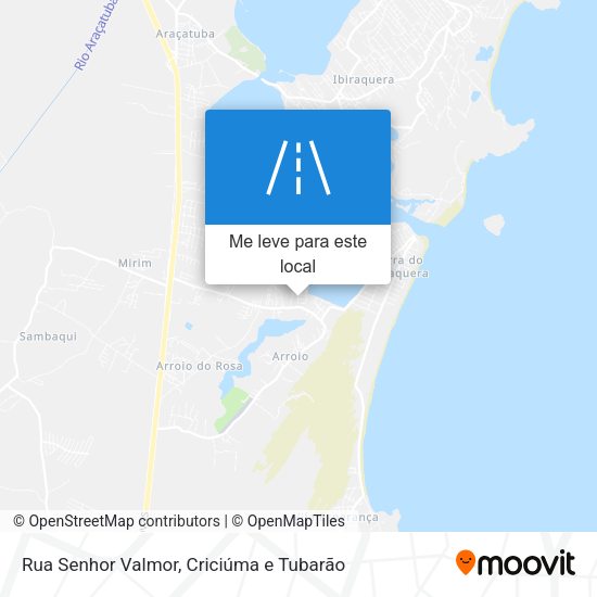 Rua Senhor Valmor mapa