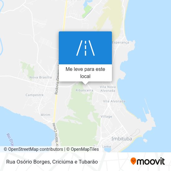 Rua Osório Borges mapa