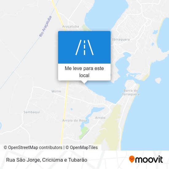 Rua São Jorge mapa