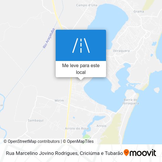 Rua Marcelino Jovino Rodrigues mapa