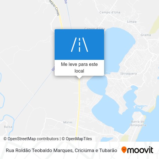 Rua Roldão Teobaldo Marques mapa
