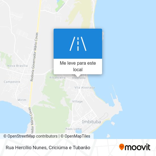 Rua Hercílio Nunes mapa