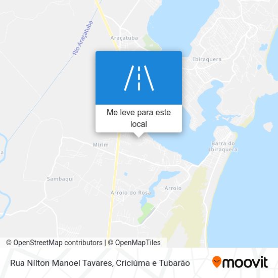 Rua Nílton Manoel Tavares mapa