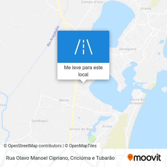 Rua Olavo Manoel Cipriano mapa