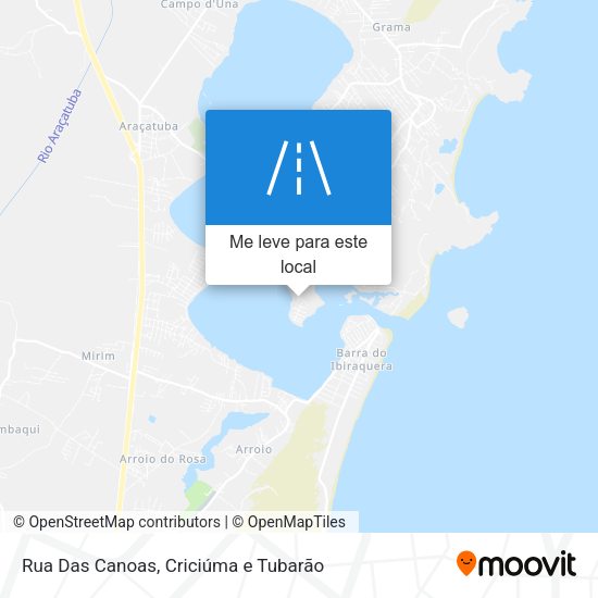 Rua Das Canoas mapa