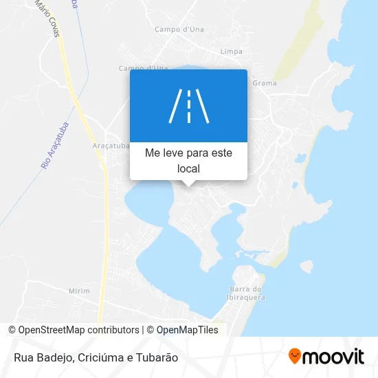 Rua Badejo mapa