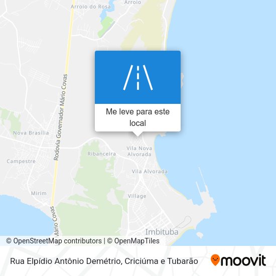 Rua Elpídio Antônio Demétrio mapa