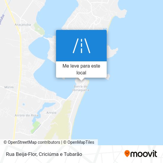 Rua Beija-Flor mapa
