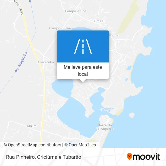 Rua Pinheiro mapa